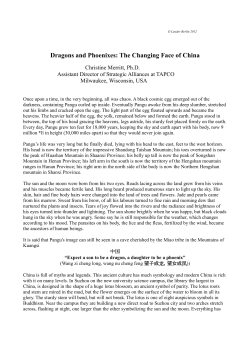 Dragons and Phoenixes: The Changing Face of China