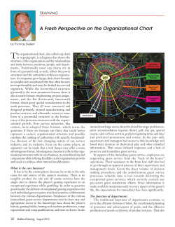 Training: A Fresh Perspective on the Organizational Chart