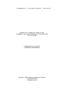 caribbean examinations council