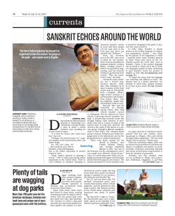 sanskrit echoes around the world