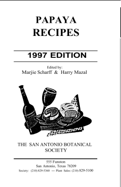 PAPAYA RECIPES