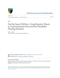 Not the Same Old Story: Using Narrative Theory to Understand and