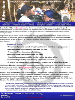 Edventure - Browne Center