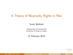 A Theory of Neutrality Rights in War