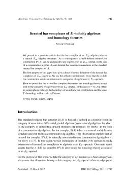 Iterated bar complexes of E--infinity algebrasand homology theories