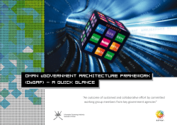 Oman eGovernment Architecture Framework (OeGAF)