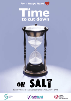 Time to cut down on Salt