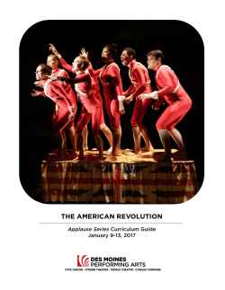 the american revolution - Des Moines Performing Arts