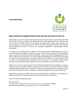 New Conference Explores State of the Circular Economy in the U.S.
