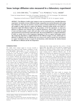 Snow isotope diffusion rates measured in a laboratory experiment