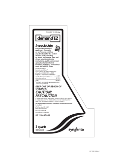 2 quarts Insecticide CAUTION/ PRECAUCÍON