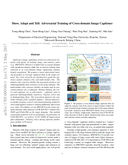 Show, Adapt and Tell: Adversarial Training of Cross