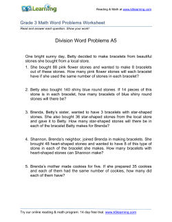 Division Word Problems A5