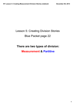 NY Lesson 5- Creating Measurement Division Stories.notebook