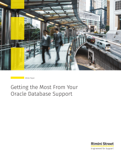 Getting the Most From Your Oracle Database Support