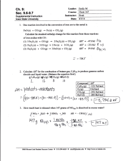 Answers for 4/3 Session Worksheet: Ch.9