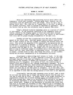 Factors Affecting Stability of Meat Pigments