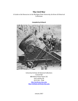 The Civil War - MSU Archives