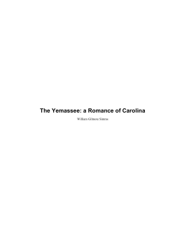 The Yemassee: a Romance of Carolina