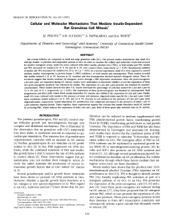 Cellular and Molecular Mechanisms That Mediate Insulin