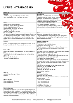 LYRICS HITPARADE MIX