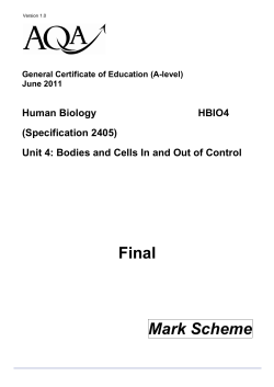 Bodies and Cells In and Out of Control June 2011