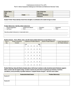 Comprehensive Interview Tool