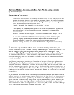 Between Modes: Assessing Student New Media Compositions