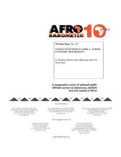 Paper - Afrobarometer