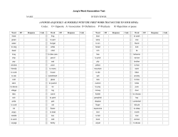 Codes: O= Opposite A=Association D=Definition P=Predicate R