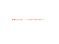 Extremophiles and extreme environments