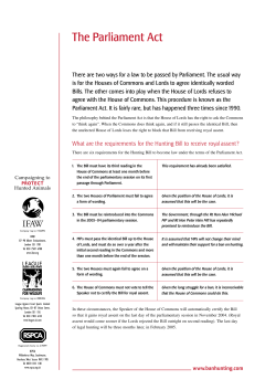 The Parliament Act