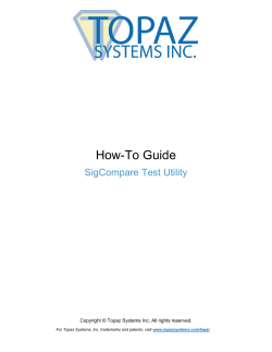 SigCompare Test Utility How-To Guide