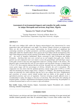 Assessment of environmental impacts and remedies for