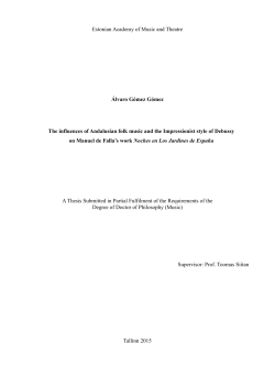 Estonian Academy of Music and Theatre &Aacute;lvaro G&oacute;mez G&oacute;mez The