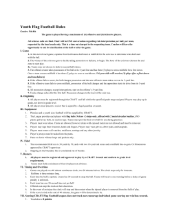 Junior flag football rules