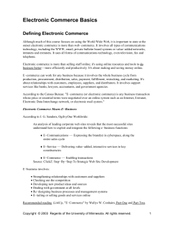 Access eCommerce - Extension Online