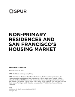 non-primary residences and san francisco`s housing market