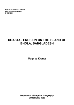 coastal erosion on the island of bhola, bangladesh