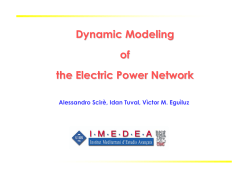 Dynamic Modeling of the Electric Power Network