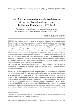 Latin American countries and the establishment of the multilateral