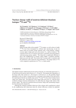 Nuclear charge radii of neutron deficient titanium - multi