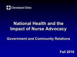 National Health and the Impact of Nurse Advocacy