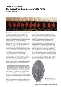 The Seals of Cardinal Deacons 1280&ndash;1305