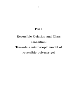Reversible Gelation and Glass Transition: Towards a microscopic