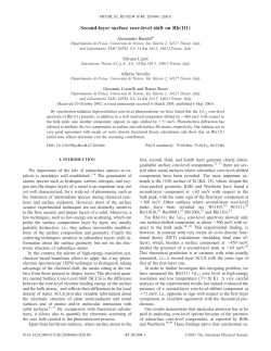 Second-layer surface core-level shift on Rh&bdquo;111&hellip;