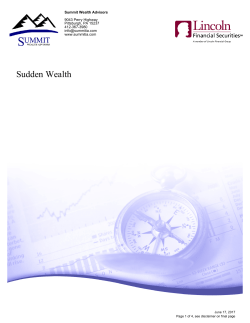 Sudden Wealth - Summitia.com