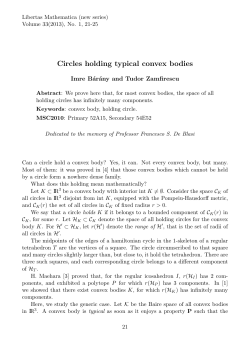 Circles holding typical convex bodies