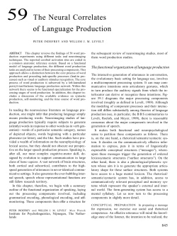 59 The Neural Correlates of Language Production