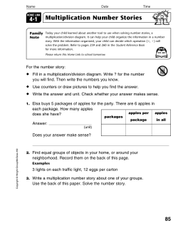 Unit 4: Multiplication and Division